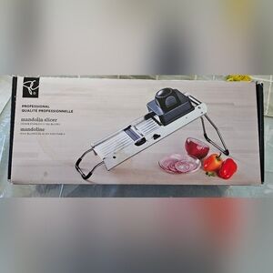 Mandolin Slicer With 5 Stainless Steel Blades Vegetable Slicer New Never Used